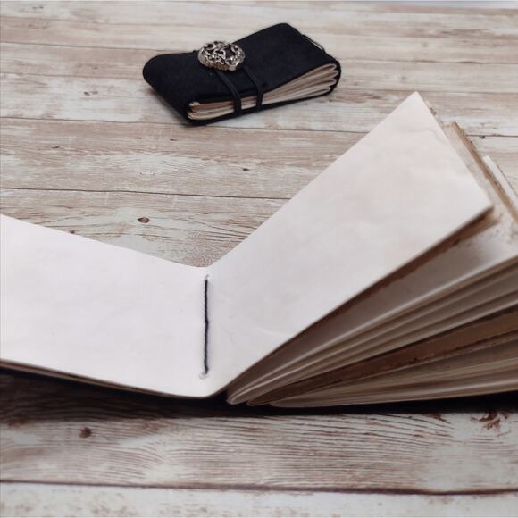 Small Black Leather Journals - Picture 5 of 9